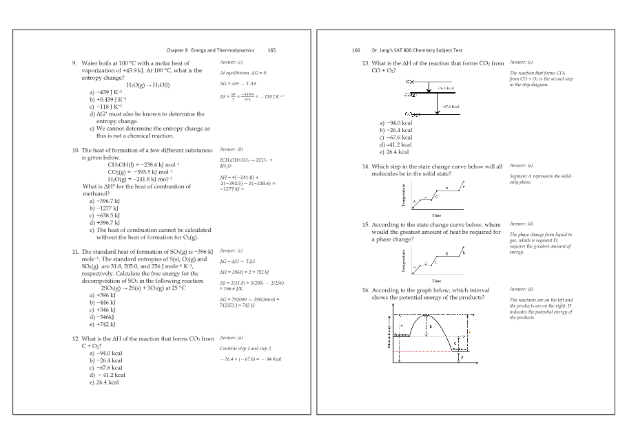 Dr.jang's SAT 800 Chemistry