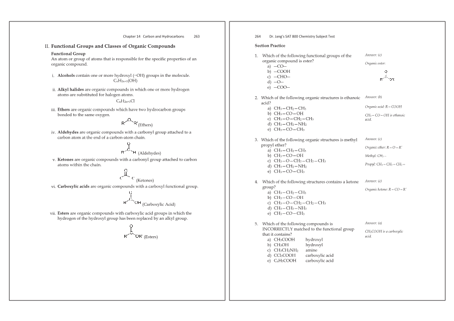 Dr.jang's SAT 800 Chemistry