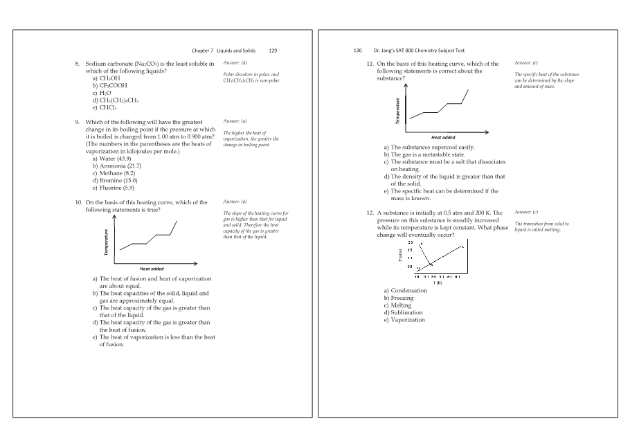 Dr.jang's SAT 800 Chemistry