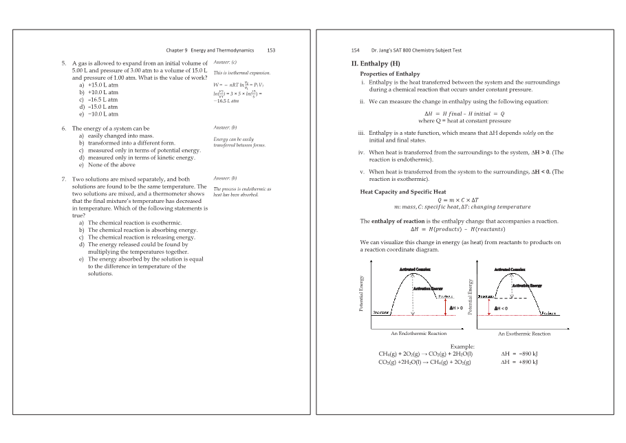Dr.jang's SAT 800 Chemistry