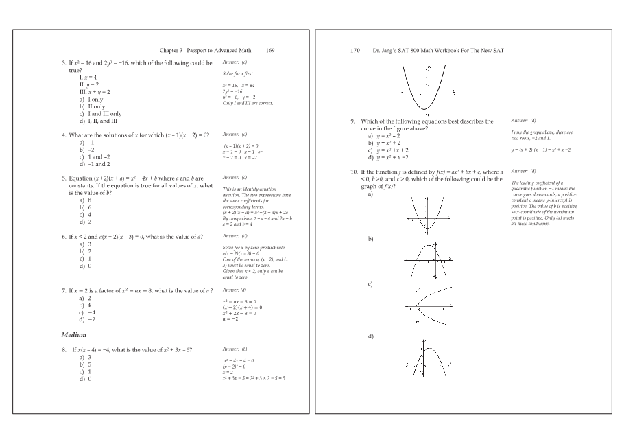 Dr.jang's SAT 800 Math