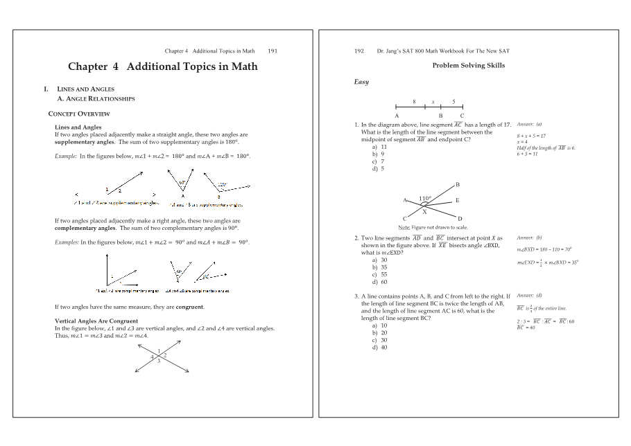 Dr.jang's SAT 800 Math