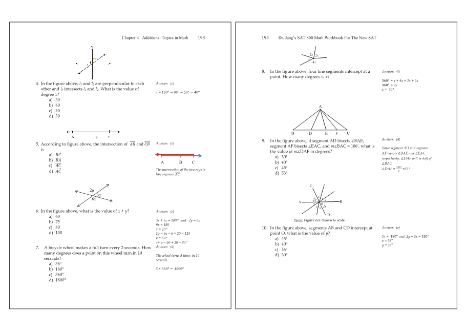 Dr.jang's SAT 800 Math
