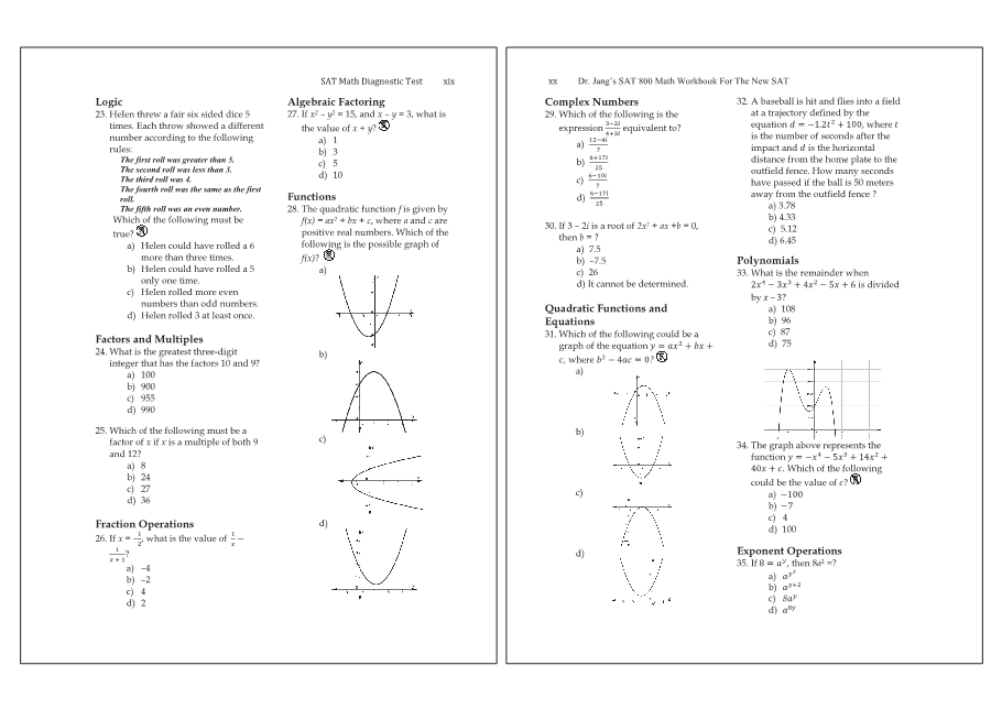 Dr.jang's SAT 800 Math