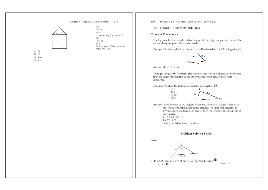 Dr.jang's SAT 800 Math