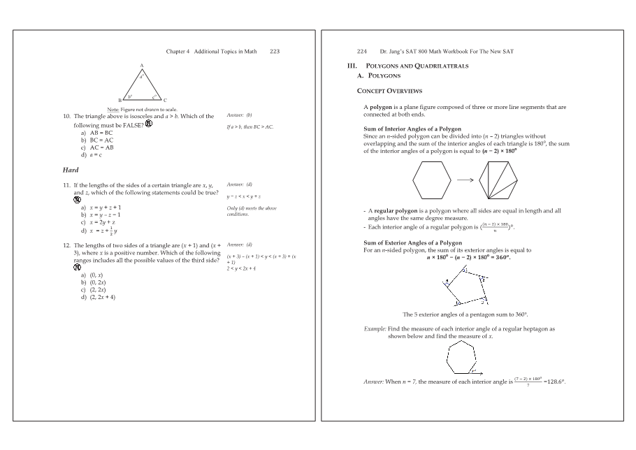 Dr.jang's SAT 800 Math