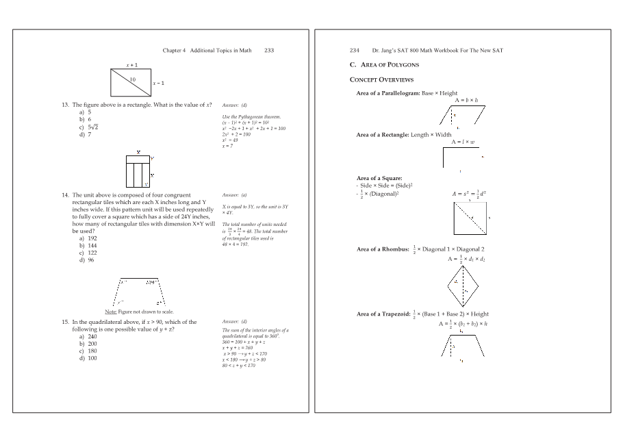 Dr.jang's SAT 800 Math