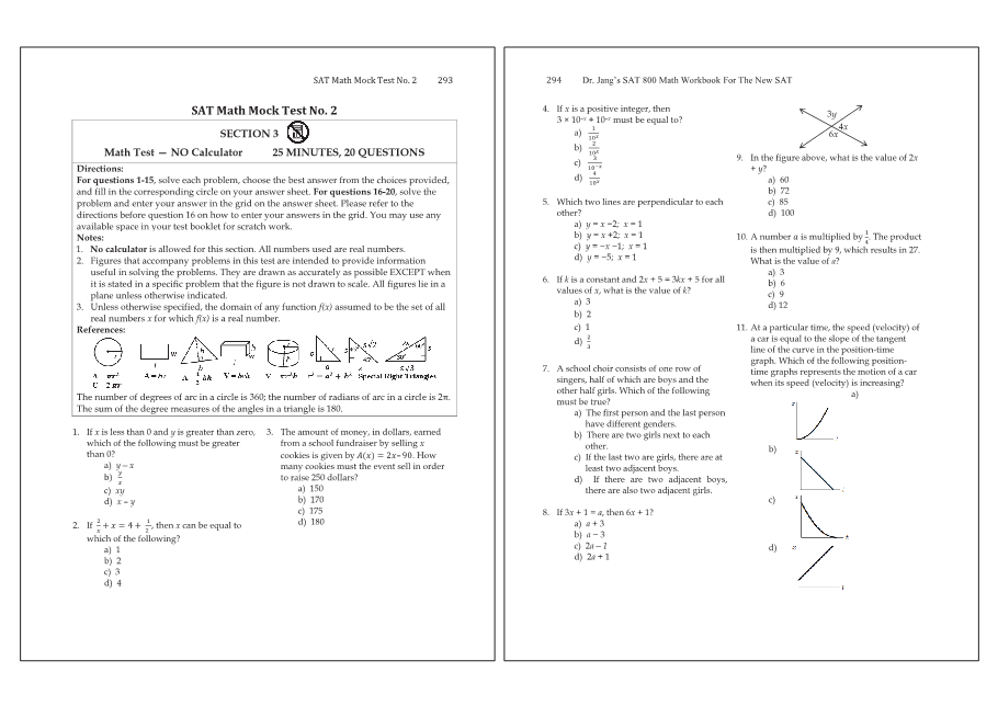 Dr.jang's SAT 800 Math