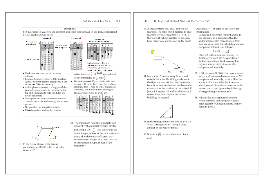 Dr.jang's SAT 800 Math