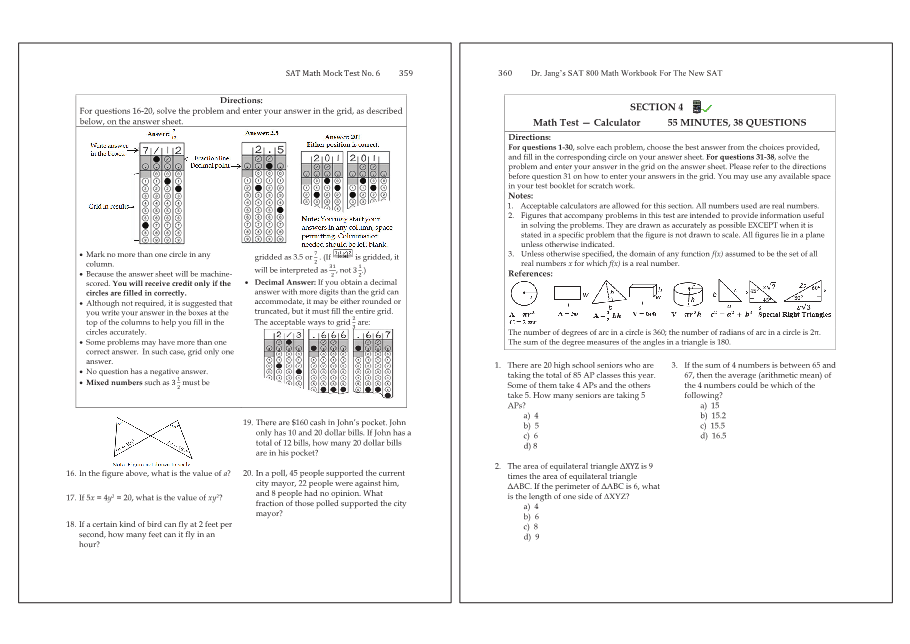 Dr.jang's SAT 800 Math