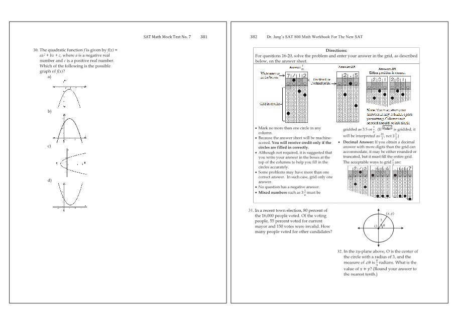 Dr.jang's SAT 800 Math