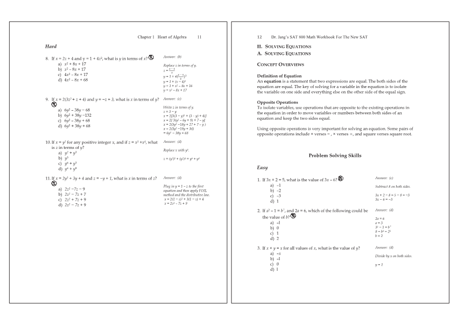 Dr.jang's SAT 800 Math