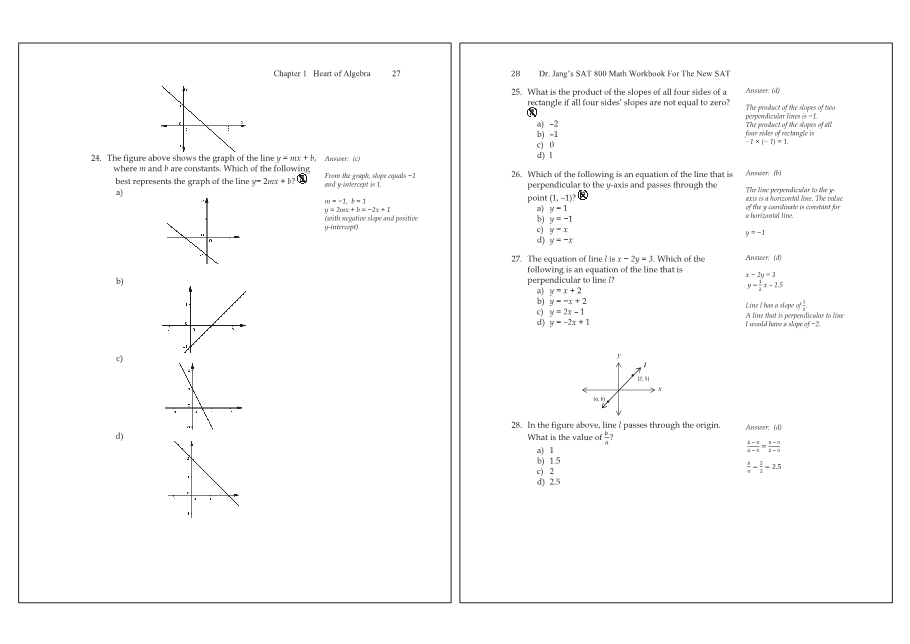 Dr.jang's SAT 800 Math