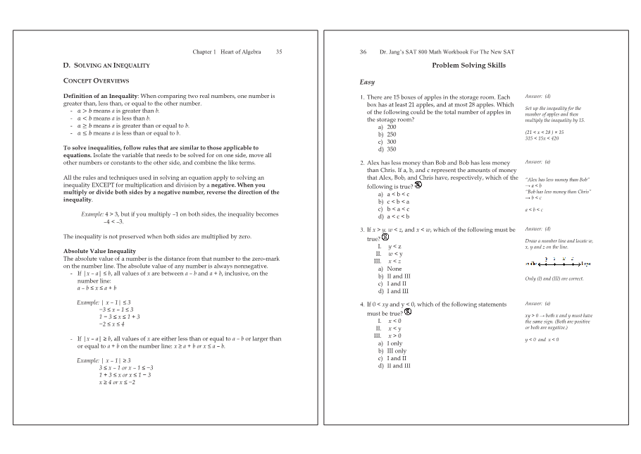 Dr.jang's SAT 800 Math
