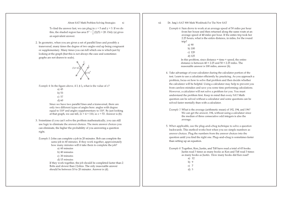 Dr.jang's SAT 800 Math