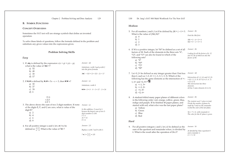 Dr.jang's SAT 800 Math