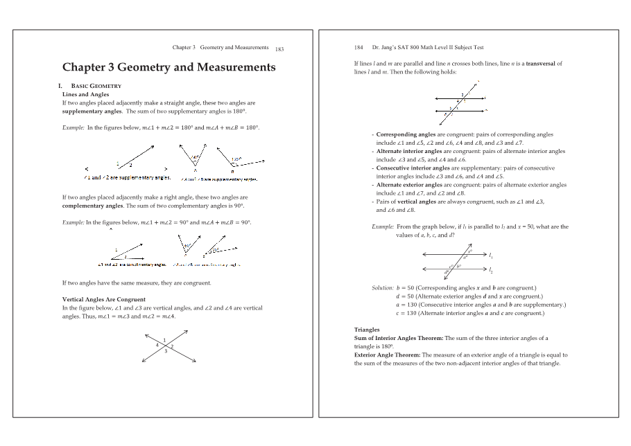 Dr.jang's SAT 800 Math2