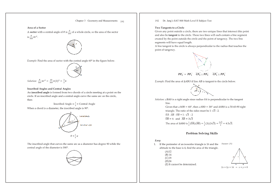 Dr.jang's SAT 800 Math2