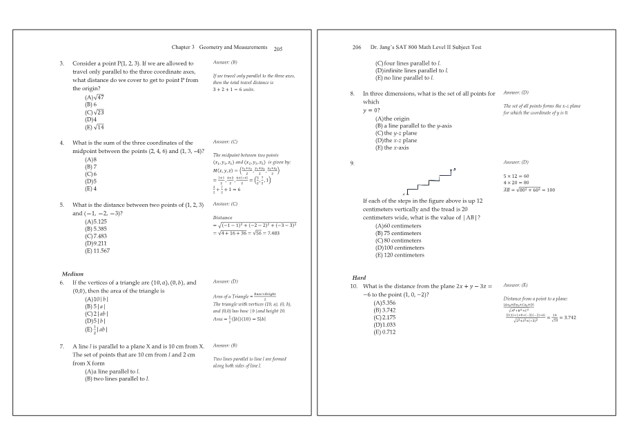 Dr.jang's SAT 800 Math2