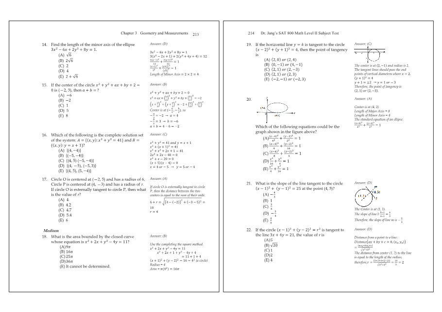 Dr.jang's SAT 800 Math2