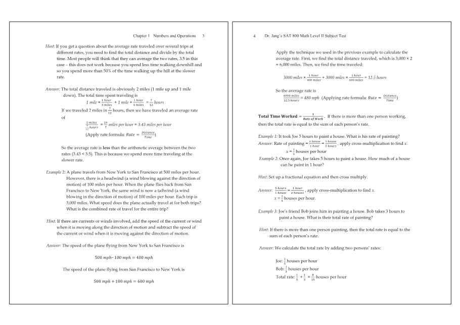 Dr.jang's SAT 800 Math2