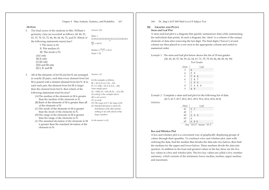 Dr.jang's SAT 800 Math2