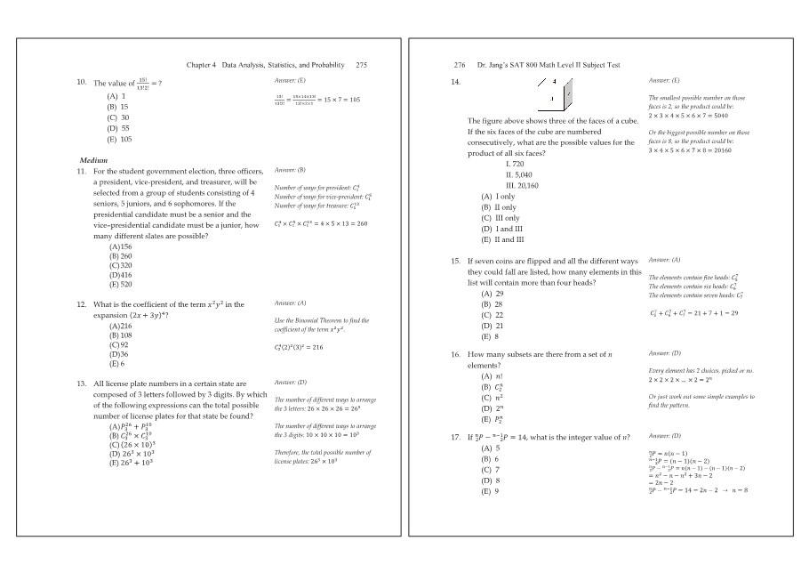 Dr.jang's SAT 800 Math2