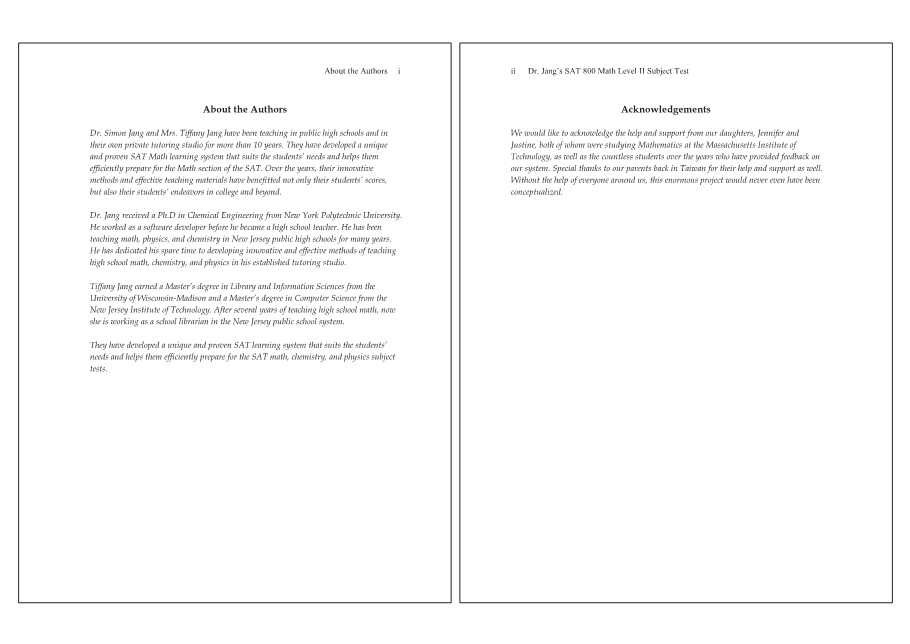 Dr.jang's SAT 800 Math2