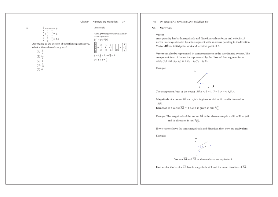 Dr.jang's SAT 800 Math2