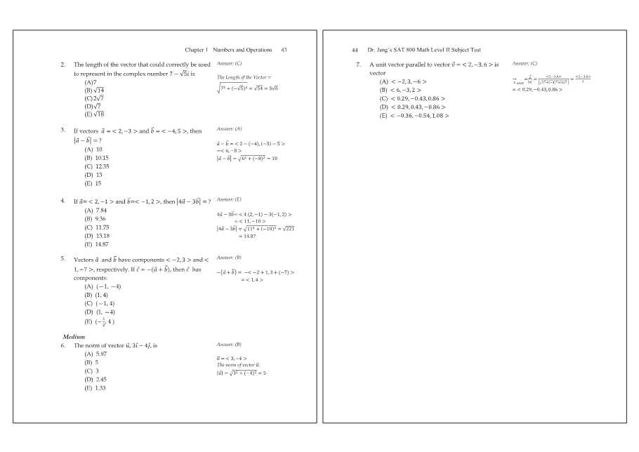 Dr.jang's SAT 800 Math2