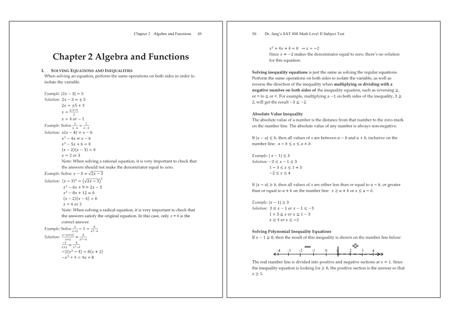 Dr.jang's SAT 800 Math2