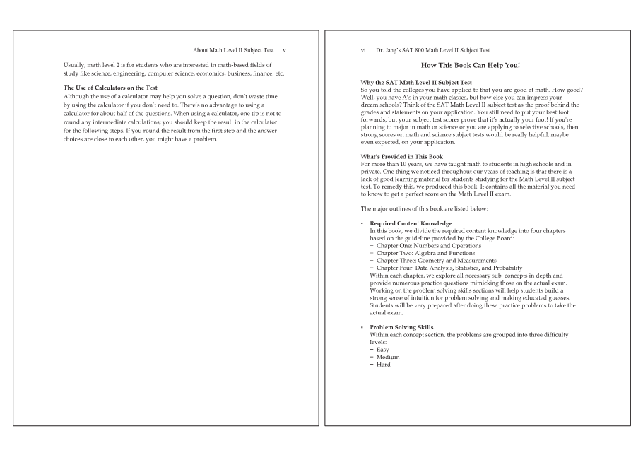 Dr.jang's SAT 800 Math2