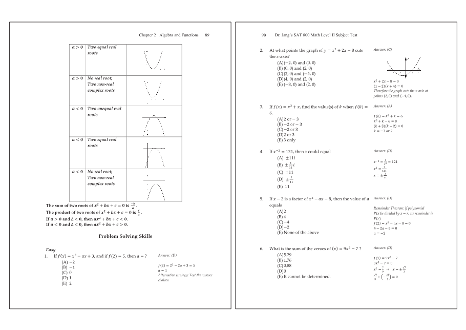 Dr.jang's SAT 800 Math2