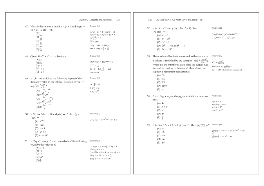 Dr.jang's SAT 800 Math2