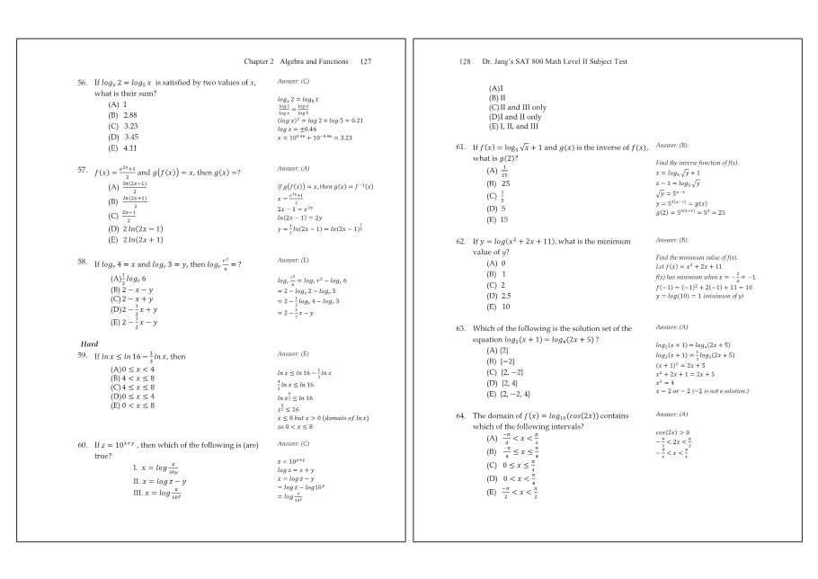 Dr.jang's SAT 800 Math2