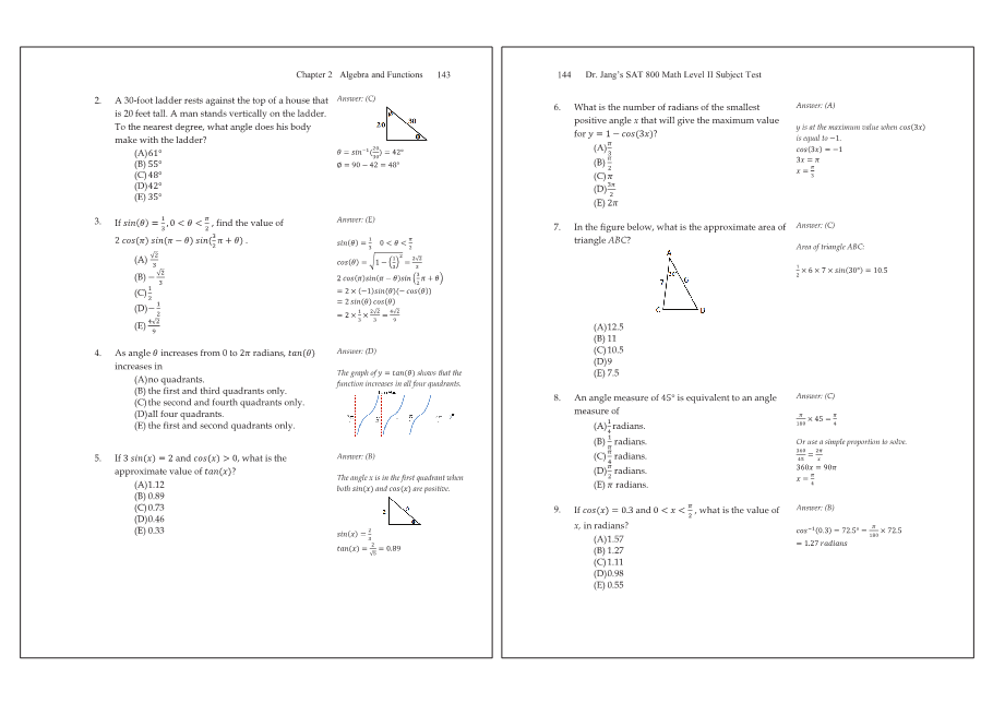 Dr.jang's SAT 800 Math2