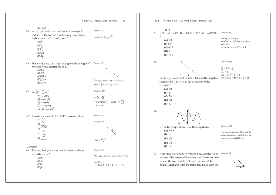 Dr.jang's SAT 800 Math2