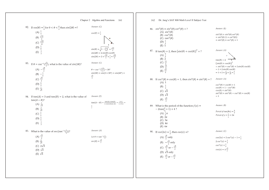Dr.jang's SAT 800 Math2