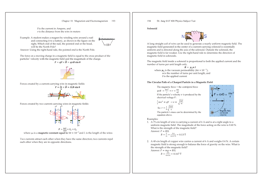 Dr.jang's SAT 800 Physics