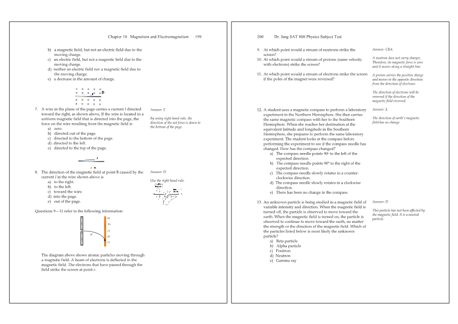 Dr.jang's SAT 800 Physics