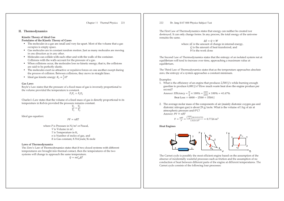 Dr.jang's SAT 800 Physics