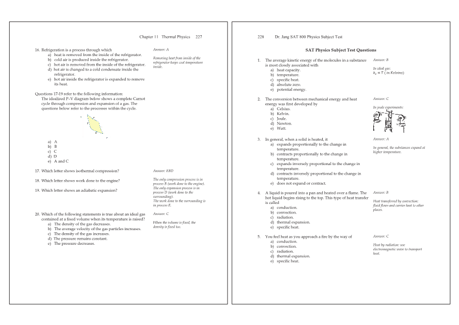 Dr.jang's SAT 800 Physics
