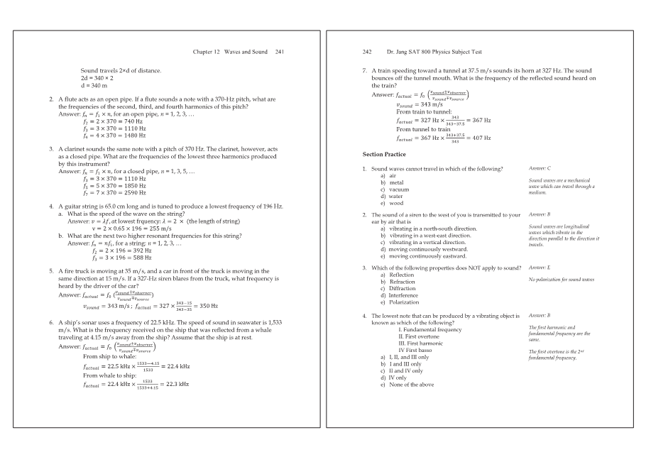 Dr.jang's SAT 800 Physics