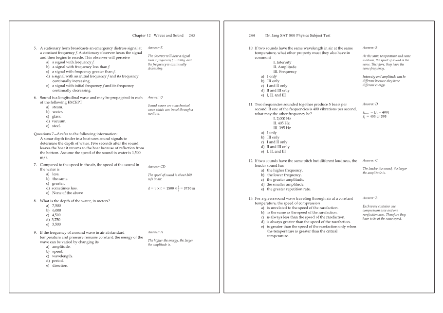 Dr.jang's SAT 800 Physics