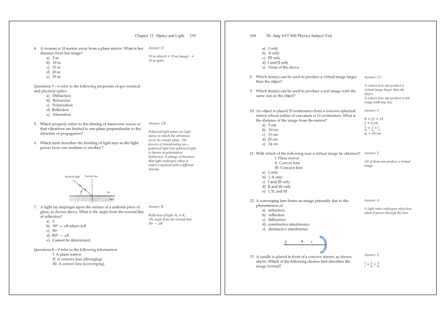 Dr.jang's SAT 800 Physics