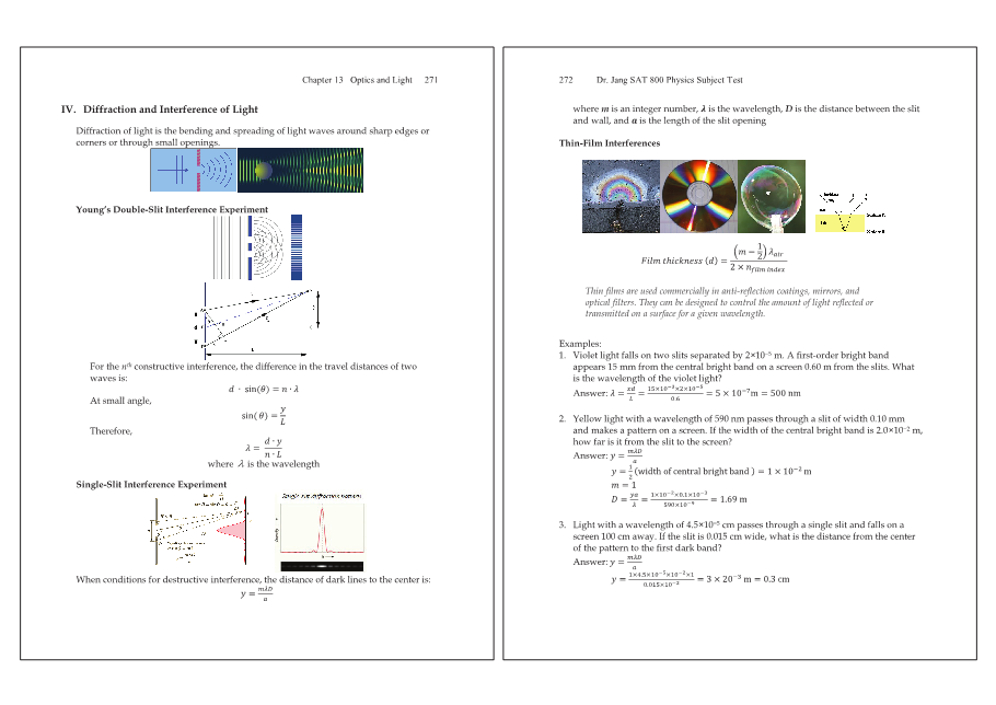 Dr.jang's SAT 800 Physics