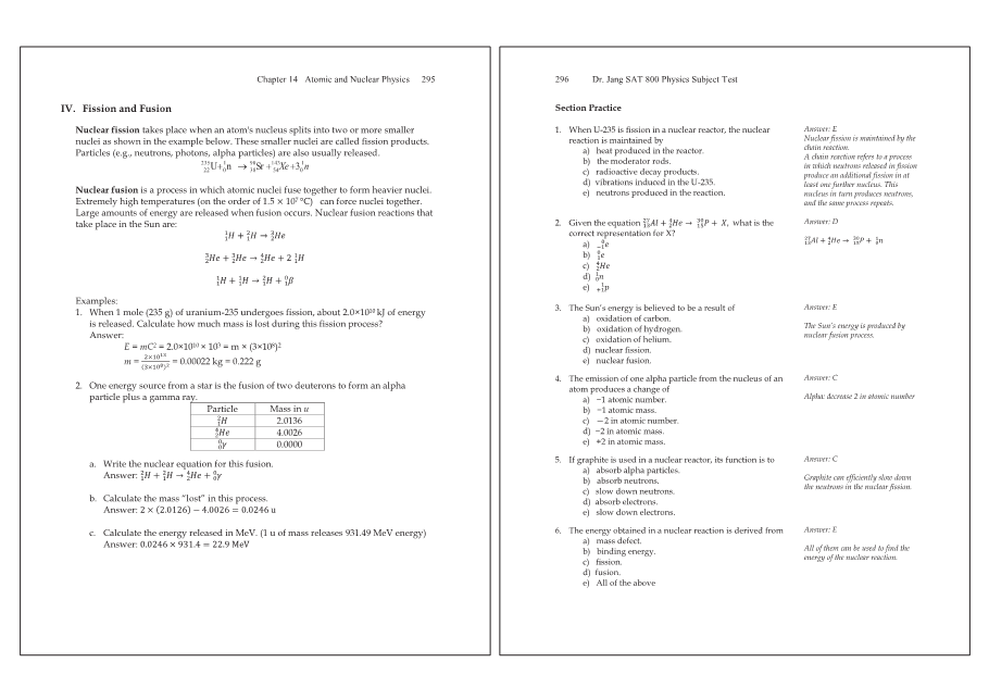 Dr.jang's SAT 800 Physics