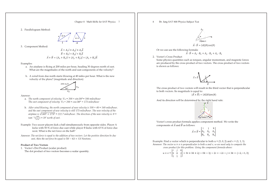 Dr.jang's SAT 800 Physics