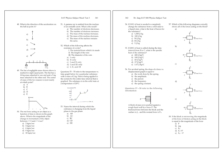 Dr.jang's SAT 800 Physics