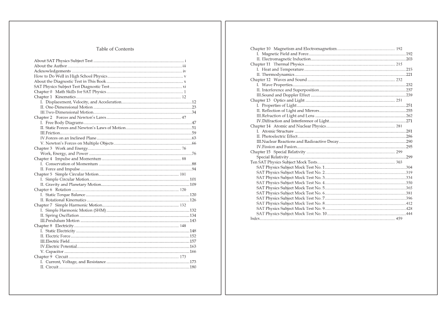 Dr.jang's SAT 800 Physics